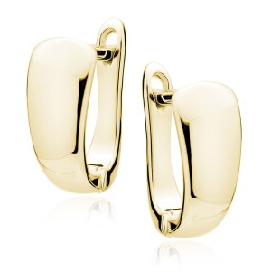 Cercei argint placati cu aur galben cu tortita 13mm DiAmanti Z1581DEG-DIA (Argint 925‰ 1,8 g.)